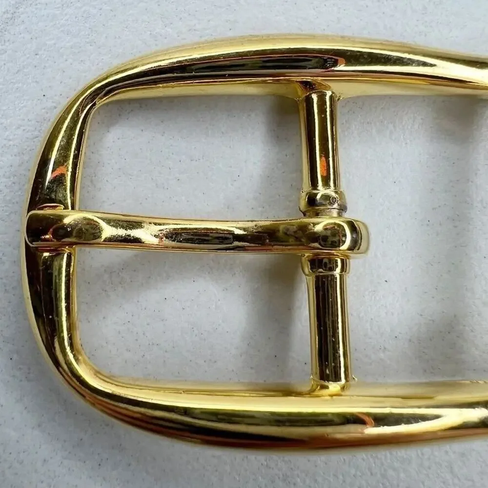 Vintage Gold Tone Simple Basic Belt Buckle for up to 1 Inch Belt